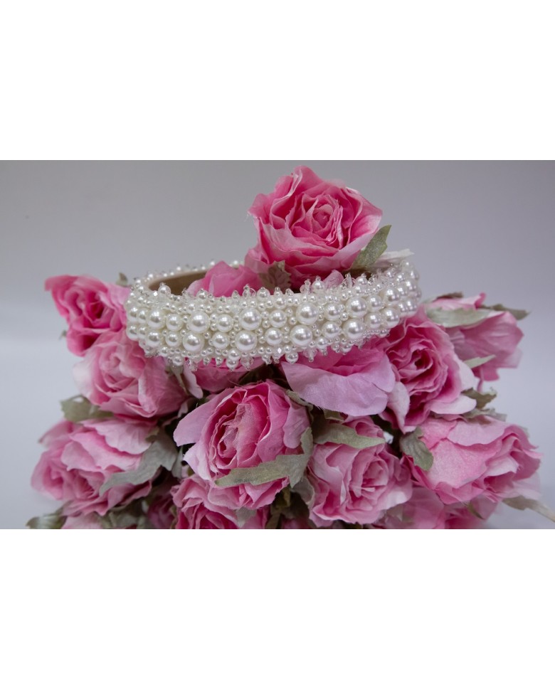 Bridal headband with pearls Bridal Accessories